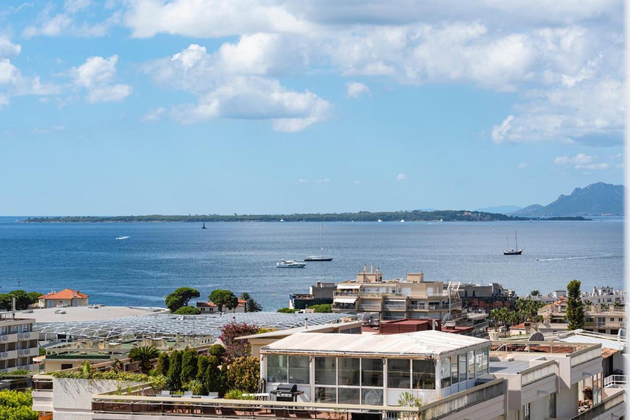 Vue Mer 180° Cocon A 7 Min De La Plage Piscine Ac Apartman Antibes Kültér fotó